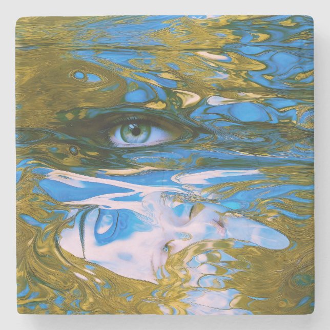 Mystic Waters Stone Coaster (Front)