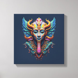 Mystic Winged Deity Canvas Print