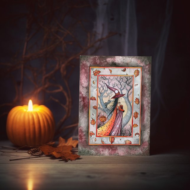 Mystic Witch Halloween Card (Creator Uploaded)