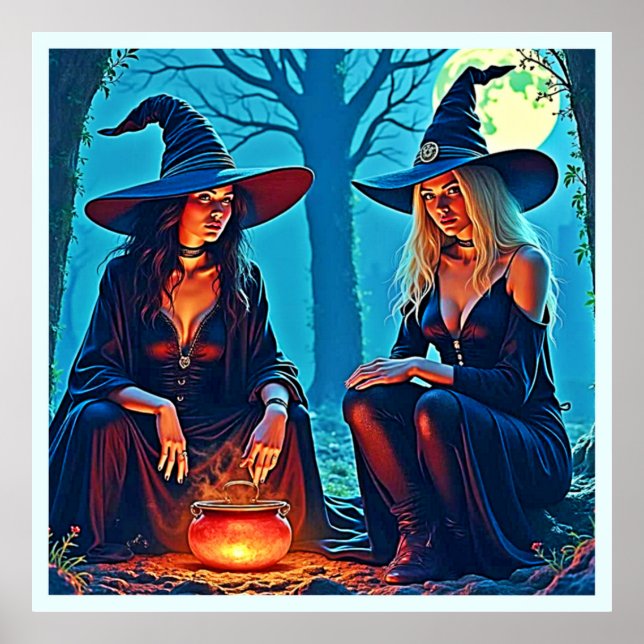 Mystic Witches Cauldron Spellbound Poster (Front)