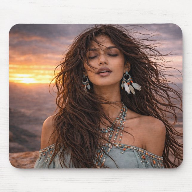 Mystic Woman Mousepad - Galactically Beautiful (Front)