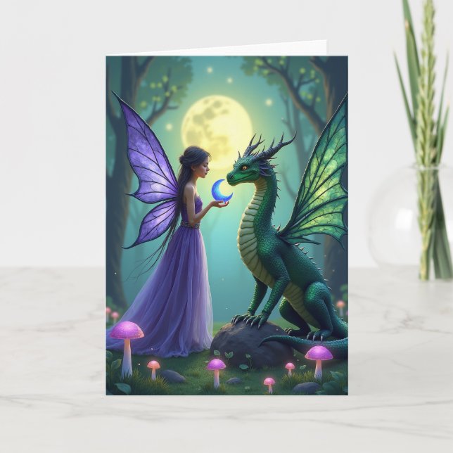 Mystic Woodland Birthday Card (Front)