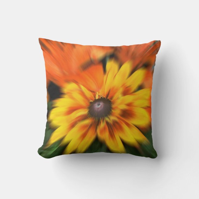 Mystic Yellow Flower Cushion (Front)