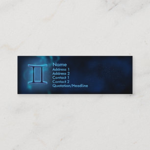 Mystic Zodiac - Gemini Mini Business Card