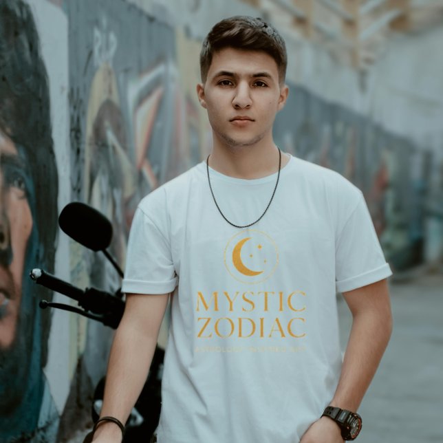 Mystic Zodiac Luxury Dark Purple Gold Astrology Sy T-Shirt (Creator Uploaded)