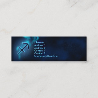 Mystic Zodiac - Sagittarius Mini Business Card