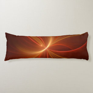 Mystical Abstract Fractal Art Modern Warm Colours Body Cushion