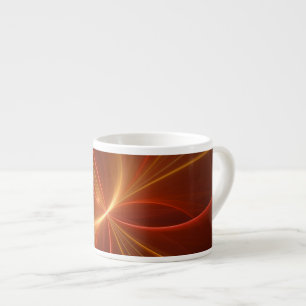 Mystical Abstract Fractal Art Modern Warm Colours Espresso Cup