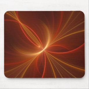 Mystical Abstract Fractal Art Modern Warm Colours Mouse Pad