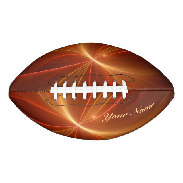 Mystical Abstract Fractal Modern Warm Colours Name Football (Front)