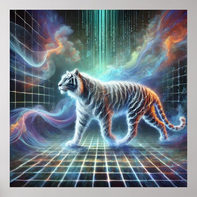 Mystical Abstract Poster Surreal Art for Home (Front)