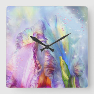Mystical Abstract Square Wall Clock