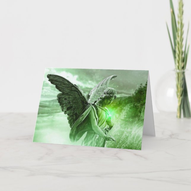 Mystical Angel Lyme Disease Support Friends Card (Front)