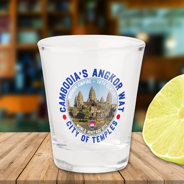 Mystical Angkor Temples – Cambodia Shot Glass (Creator Uploaded)