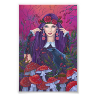 Mystical beauty fantasy art photo print