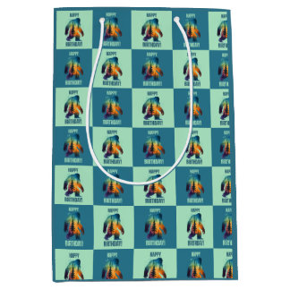 Mystical Bigfoot Woodland Birthday Gift Bag