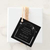 Mystical Black Silver Sun Moon Stars Wedding