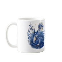 Mystical Blue Deer Mug.
