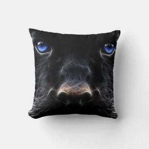 Mystical Blue Eyed Cat Pillow