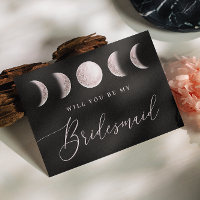 Mystical Blush Moon | Black Bridesmaid Proposal