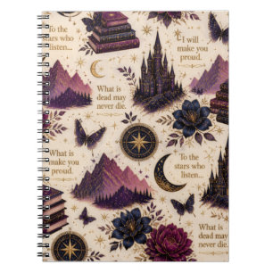 Mystical Bookish Notebook   Dark Academia 