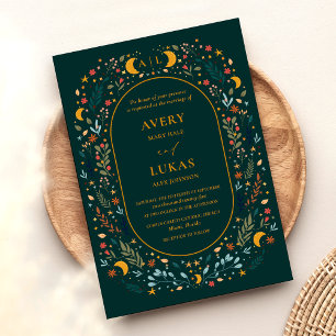 Mystical Botanical Wedding Invitation