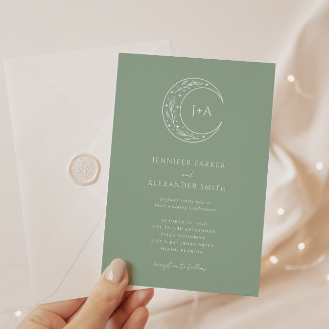 Mystical Botanical Wedding Invitation (Creator Uploaded)