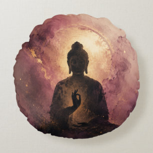 Mystical Buddha Zen Meditation Round Cushion
