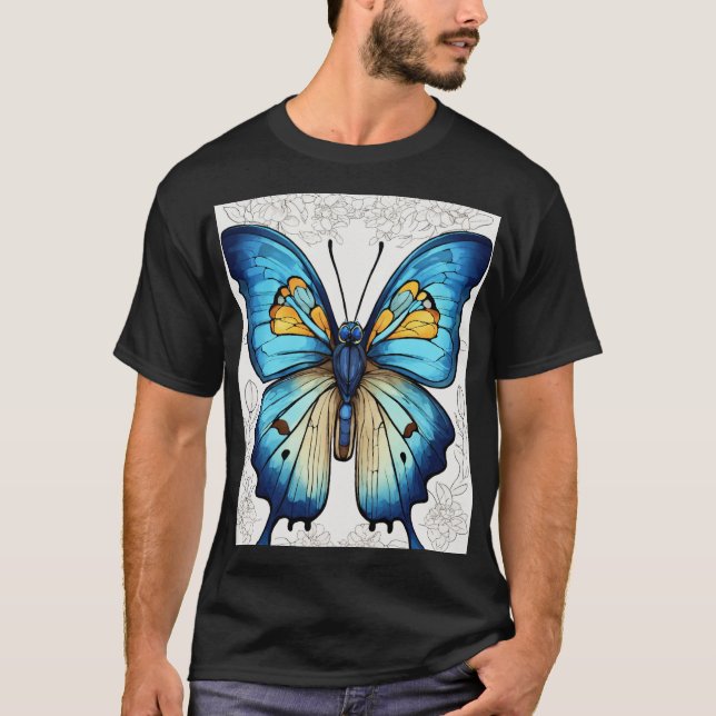 Mystical Butterfly Constellation T-Shir T-Shirt (Front)