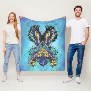 Mystical Butterfly Spirit  Fleece Blanket