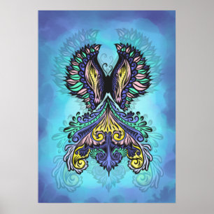 Mystical Butterfly Spirit  Poster