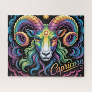 Mystical Capricorn Zodiac Sign Jigsaw Puzzle