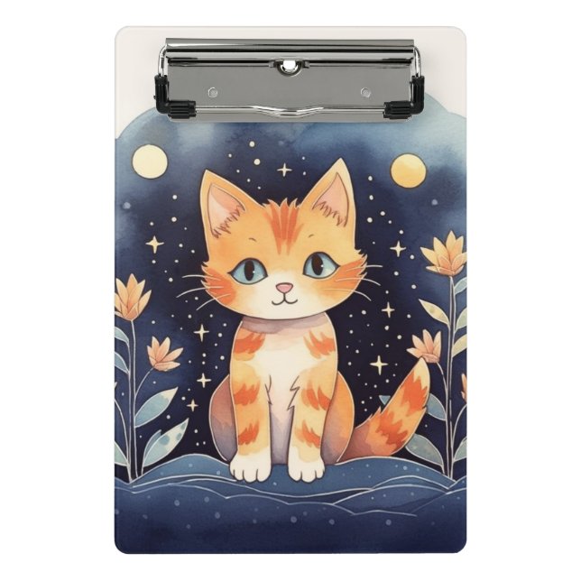 Mystical Cat Mini Clipboard (Front)