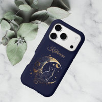 Mystical Cat Moon - Personalized Celestial Gift