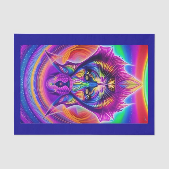 mystical cat tissue paper (Front)