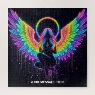 Mystical celestial feminine figure colorful jigsaw puzzle