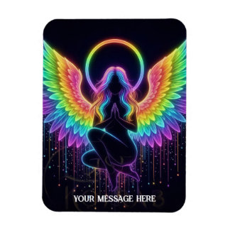 Mystical celestial feminine figure colorful magnet