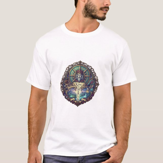 Mystical Celestial Frame Graphic T-Shirt |  (Front)