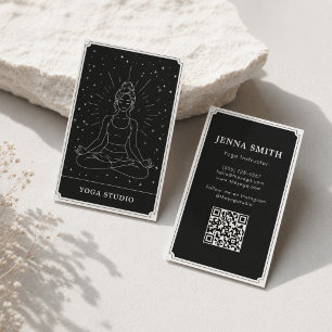 Mystical Celestial Meditation Yoga Instructor Business Card