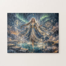 Mystical Celestial Sorceress Golden Fantasy 