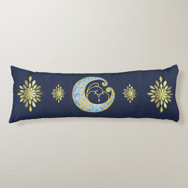 Mystical Celtic Moon Body Cushion (Front)