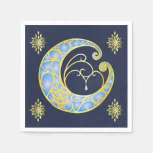 Mystical Celtic Moon  Napkin