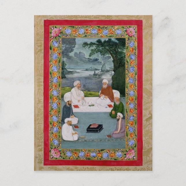 Mystical conversation between Sufic sheikhs Postcard (Front)