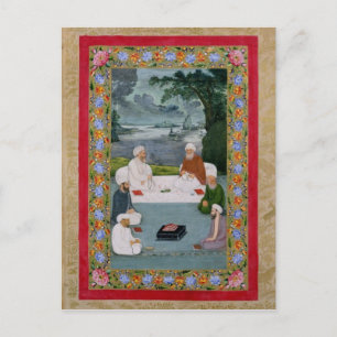 Mystical conversation between Sufic sheikhs Postcard