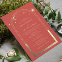 Mystical Coral Sun Star Moon Astronomy Space