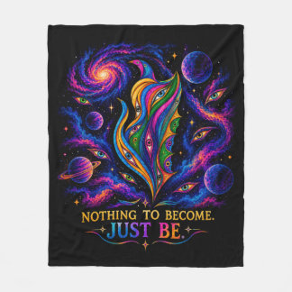 Mystical cosmic art, Psychedelic galaxy, Third eye Fleece Blanket