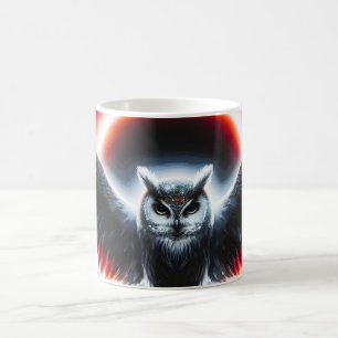 Mystical Cosmic Celestial Owl Coffee Mug