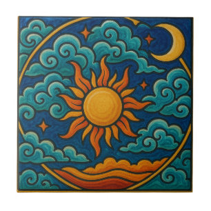 Mystical Cosmic Harmony Tile