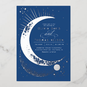 Mystical Crescent Moon Starry Night Boho Wedding