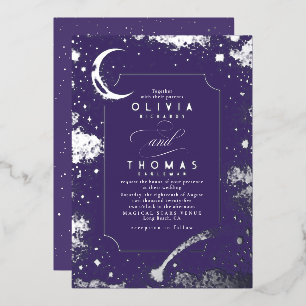 Mystical Crescent Moon Starry Night Boho Wedding